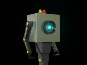 butter bot from rick and morty tv show Model 3D