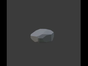 bench with mixed forest 3D Model