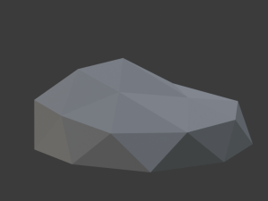 bench with mixed forest 3D Model