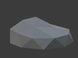 bench with mixed forest 3D Model