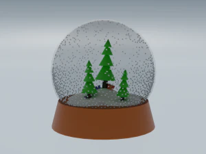 눈덩이 장난감 3D 모델