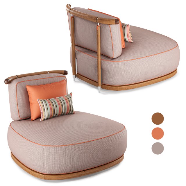 annibale colombo salvia armchair 3D Model .c4d .max .obj .3ds .fbx .stl .blend 