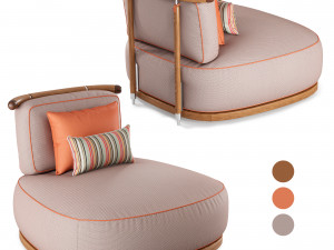 annibale colombo salvia armchair 3D Model