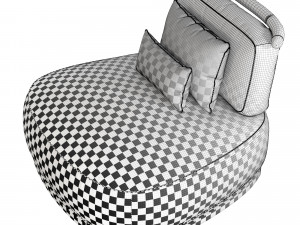 annibale colombo salvia armchair 3D Model
