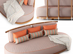 annibale colombo coriandolo sofa 3D Model