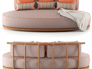 annibale colombo coriandolo sofa Modelo 3D