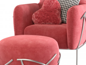 bonaldo corallo armchair Modelo 3D
