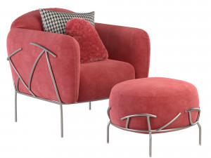 bonaldo corallo armchair Modelo 3D