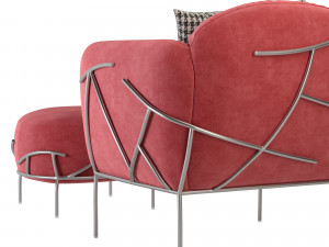 bonaldo corallo armchair Modelo 3D
