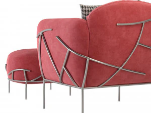 bonaldo corallo armchair 3D Model
