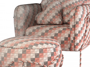 bonaldo corallo armchair Modelo 3D