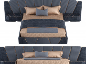 luxury bed Modelo 3D