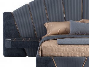 luxury bed Modelo 3D