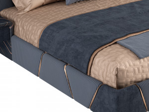 luxury bed Modelo 3D