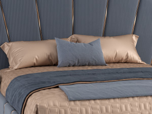 luxury bed Modelo 3D