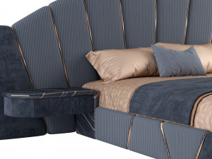 luxury bed Modelo 3D