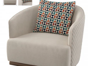 오페라 럭셔리 이탈리아 안락 의자 3D 모델