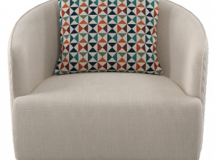 opera luxury italian armchair 3D Model