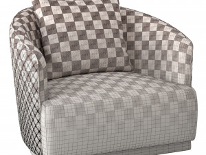 opera luxury italian armchair 3D Model