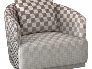 opera luxury italian armchair 3D Model