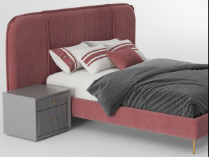 astoria bed 3D 모델