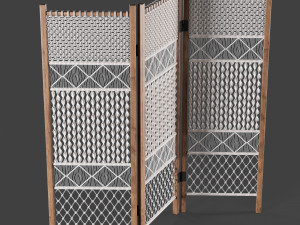 macrame room divider 3D Model