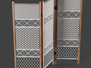 macrame room divider 3D Model