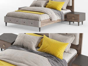 rosa bed 3D Модель