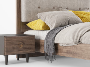 rosa bed 3D Модель