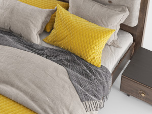 rosa bed 3D Модель