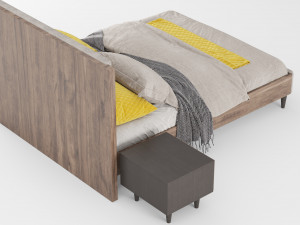rosa bed 3D Модель