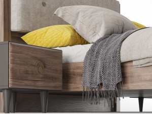 rosa bed 3D Модель