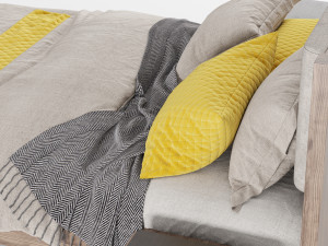 rosa bed 3D Модель
