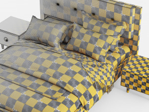 rosa bed 3D Модель
