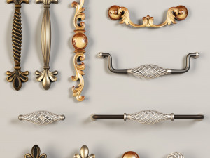 furniture handles- set1 Modelo 3D