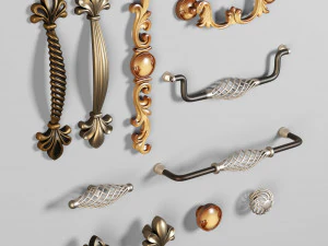furniture handles- set1 3D Model