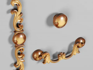 furniture handles- set1 3D Model