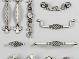 furniture handles- set1 3D Model