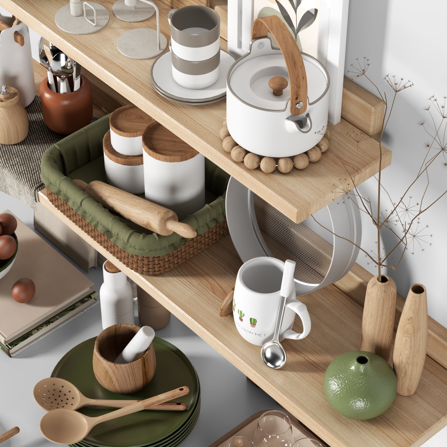 Kitchen accessories 3D Model in Kitchen 3DExport