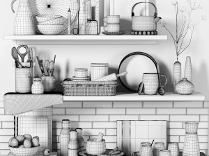 kitchen accessories01 3Dモデル