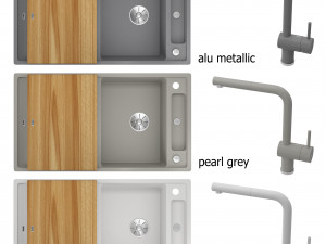 sink blanco axia iii 5 s and mixer blanco linus-s Modèle 3D