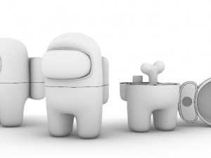 among us cosmonaut 3D 打印模型