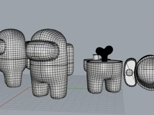 among us cosmonaut 3D Print Model