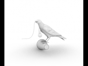 bird lamp model 3d 3D Модель