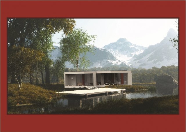 le corbusier home low-poly 3D Model .c4d .max .obj .3ds .fbx .stl .blend 
