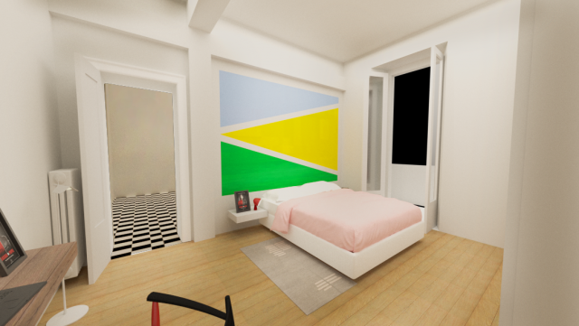 bedroom render Model 3D .c4d .max .obj .3ds .fbx .stl .blend 
