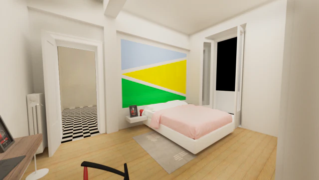 renderiza&ccedil;&atilde;o de quarto Modelo 3D .c4d .max .obj .3ds .fbx .stl .blend 