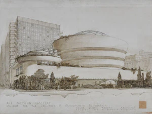 guggenheim frank-lloyd-wright low-poly Modello 3D