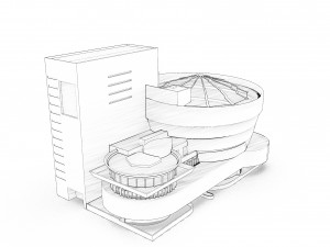 guggenheim frank-lloyd-wright low-poly 3D 模型