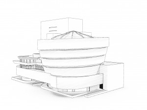 guggenheim frank-lloyd-wright low-poly 3D 模型